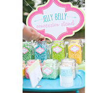Outdoor Movie Night Jelly Belly Concession Stand Printable Sign - 20x16 - Instant Download